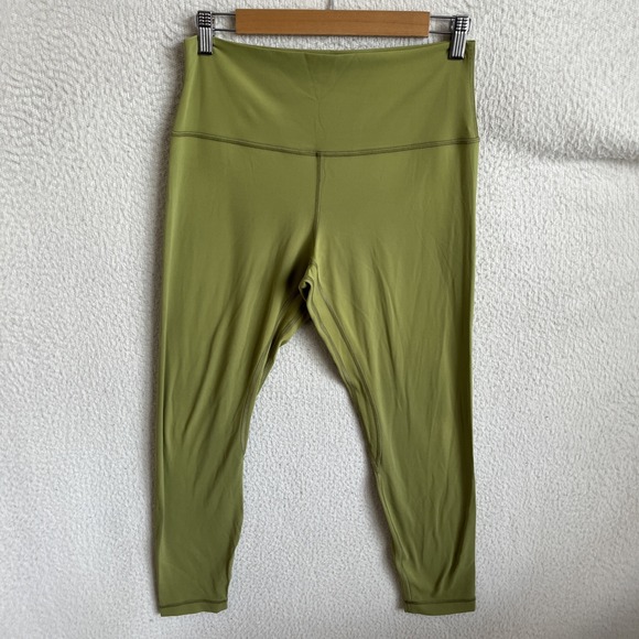 lululemon‎ leggings womens size 10 green - Picture 1 of 8